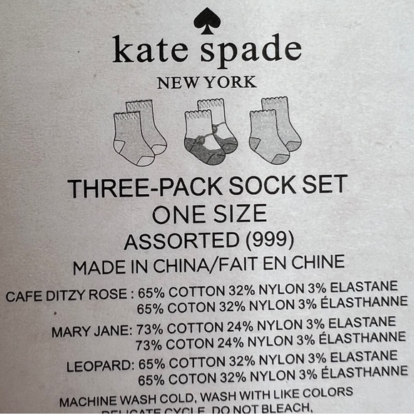 KATE SPADE Three-Pack Sock Baby Gift Set - Picture 7 of 8